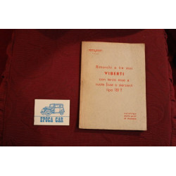 RIMORCHI A TRE ASSI 181 T   CATALOGO PARTI DI RICAMBIO (1962) buono stato