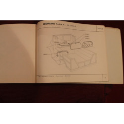 LEONCINO 4 X 4    BODY SPARE PARTS CATALOGUE (1971) good conditions