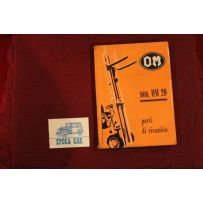 OM CARRELLO ELEVATORE DM 20    PARTI DI RICAMBIO (1962)  buono stato