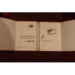 OM  FORKLIFT DM 20   SPARE PARTS CATALOGUE (1962) good conditions