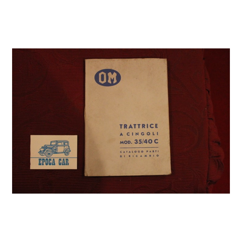 OM  CATERPILLAR  35/40 C  SPARE PARTS CATALOGUE (1° EDITION 1952)