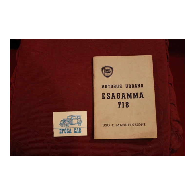 ESAGAMMA 718   URBAN BUS   USE AND SERVICE BOOK (1964) good condition