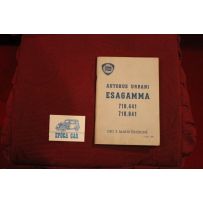 ESAGAMMA  718-441 e 718-641  AUTOBUS URBANI    LIBRETTO USO E MANUTENZIONE (1° ED. 1970) ottimo stato