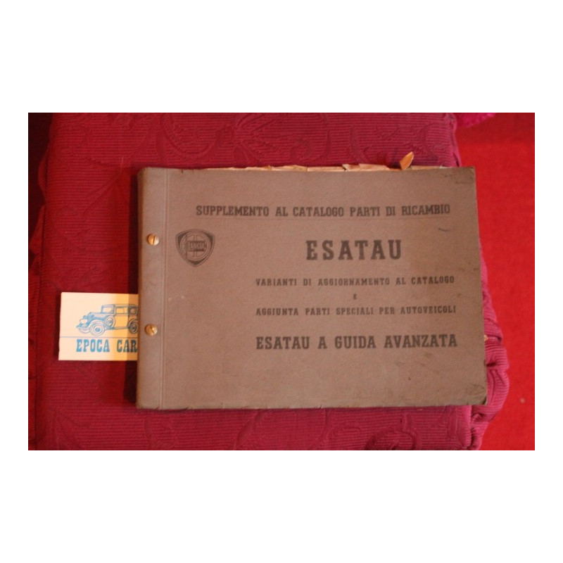 ESATAU      SUPPLEMENT TO SPARE PARTS CATALOGUE (1956)  same dirty and wasted page, but complete and legible