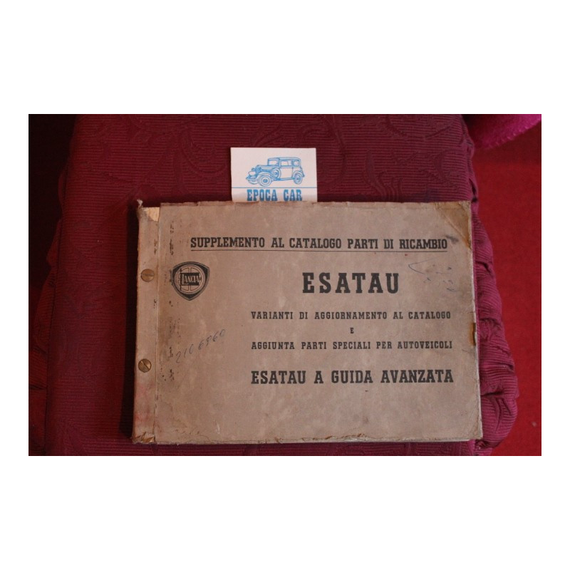 ESATAU      SUPPLEMENT TO SPARE PARTS CATALOGUE (1959)  cover with defects, but indside good