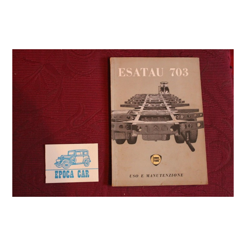 ESATAU  703      USE AND SERVICE BOOK (2°EDITION 1959) good condiction