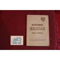 ESATAU  GUIDA AVANZATA   USE AND SERVICE BOOK (1° EDITION 1955) perfect condition