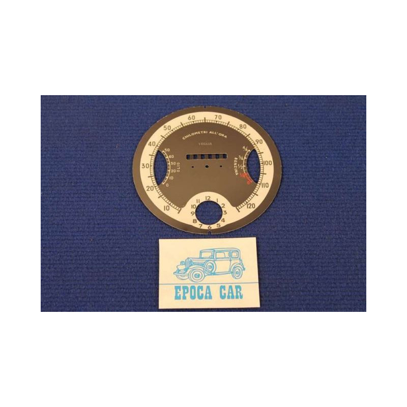 PIATTELLO  CON SERIGRAFIA STRUMENTO BALILLA 4 MARCE CON FORO OROLOGIO