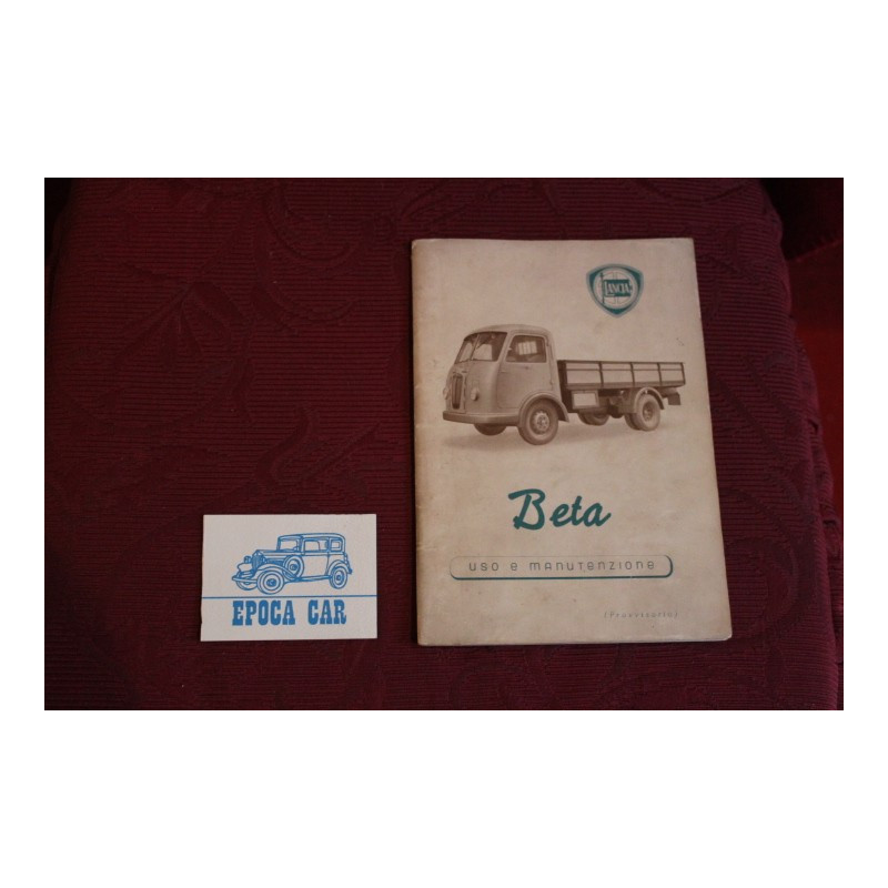 BETA    USE AND SERVICE BOOK (PROVISIONAL EDITION 1950) perfect condition