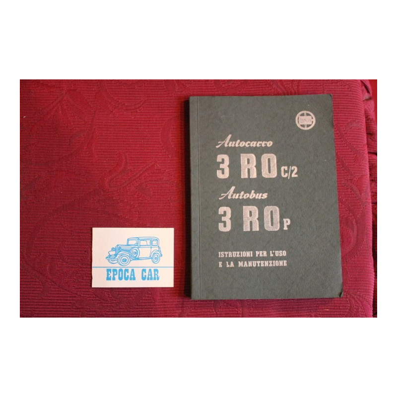 3 RO C/2   TRUCK  -  3 RO P  BUS       USE AND SERVICE BOOK (2° EDITION 1950) perfect condition
