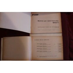 643 T       SPARE PARTS CATALOGUE (1° EDITION 1964) good condition