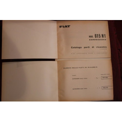 615 N1     CATALOGO PARTI DI RICAMBIO-CARROZZERIA (1° ED. 1961) buono stato