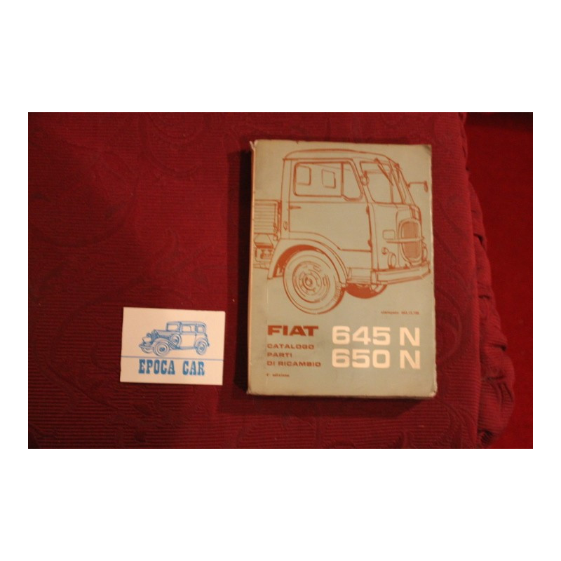 645 N / 650 N   CATALOGO PARTI DI RICAMBIO (4° EDIZIONE 1966) buono stato