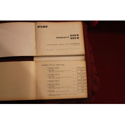 645 N / 650 N     SPARE PARTS CATALOGUE (4° EDITION 1966) good condition