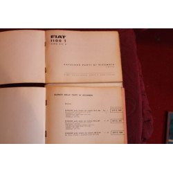 1100 T   tipo 2170    CATALOGO PARTI DI RICAMBIO-MECCANICA (2° ED. 1963) discrete condizioni