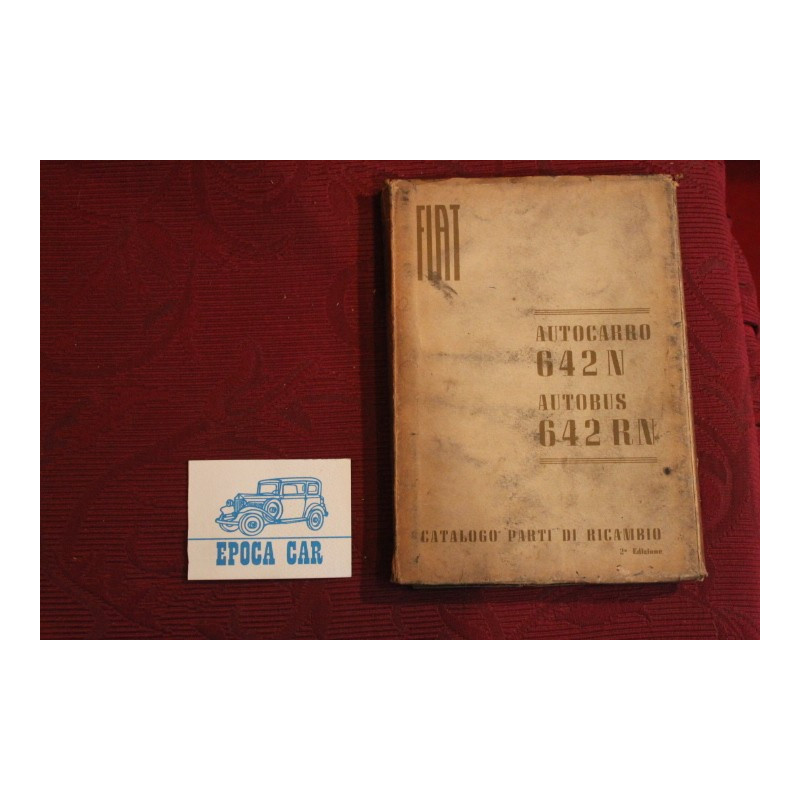 642 N     642 RN (AUTOBUS)   CAT. PARTI RIC. (2° ED. 1953) copertina sporca, pagine interne integre e leggibili