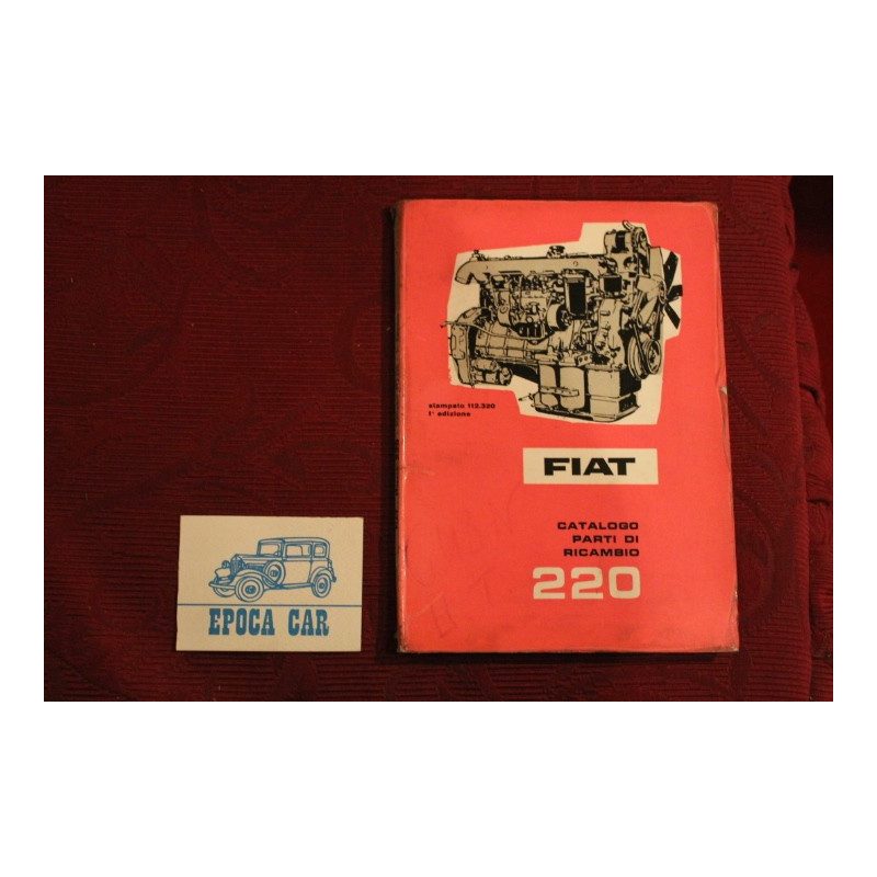ENGINE   220       SPARE PARTS CATALOGUE (1° EDITION 1962) good condition