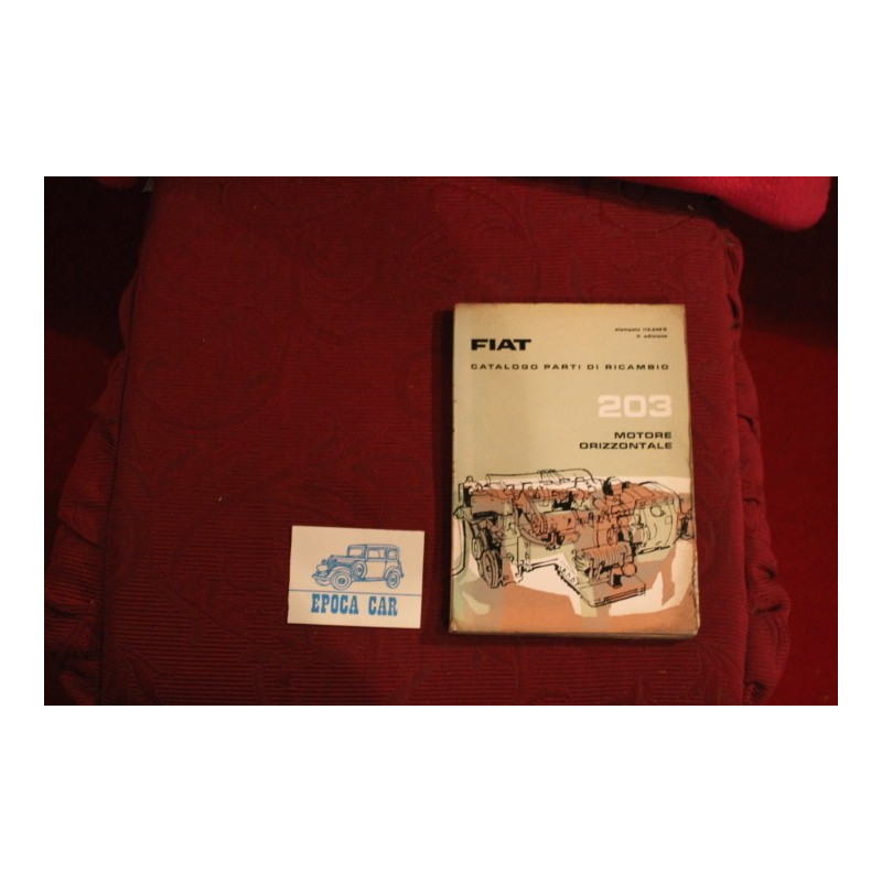 ENGINE   203  HORIZONTAL    SPARE PARTS CATALOGUE (2° EDITION 1962) good condition