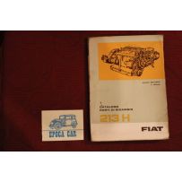 MOTORE   213 H        CATALOGO PARTI DI RICAMBIO (2° EDIZIONE 1965) buono stato