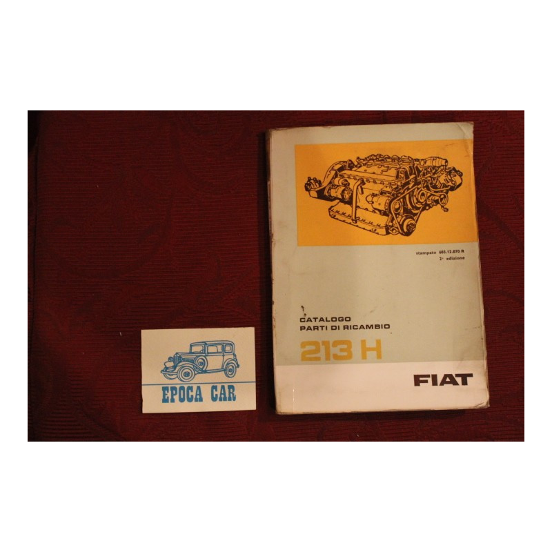 ENGINE   213 H        SPARE PARTS CATALOGUE (2° EDITION 1965) good condition