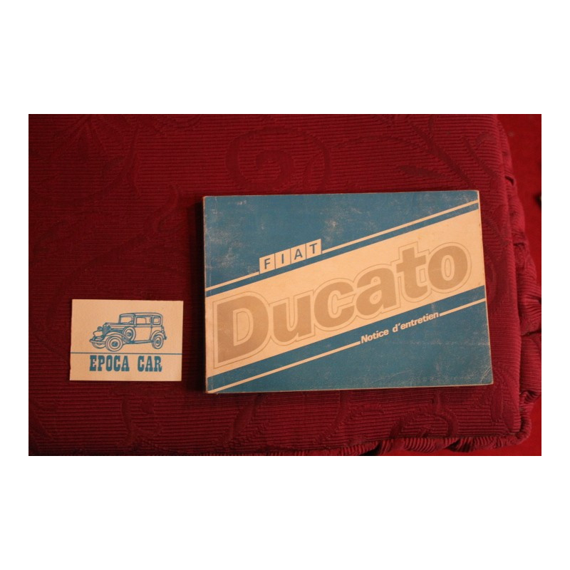 DUCATO    (USE AND SERVICE BOOK-1986) IN FRENCH