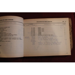 ROMEO    SPARE PARTS CATALOGUE (1959) cover a little dirty, some handwrite inside (see photo)