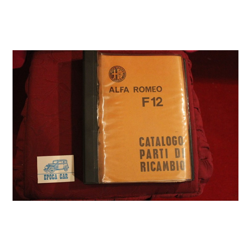 F 12     CATALOGO PARTI DI RICAMBIO (1967) + AGGIORNAMENTO 1968 buono stato