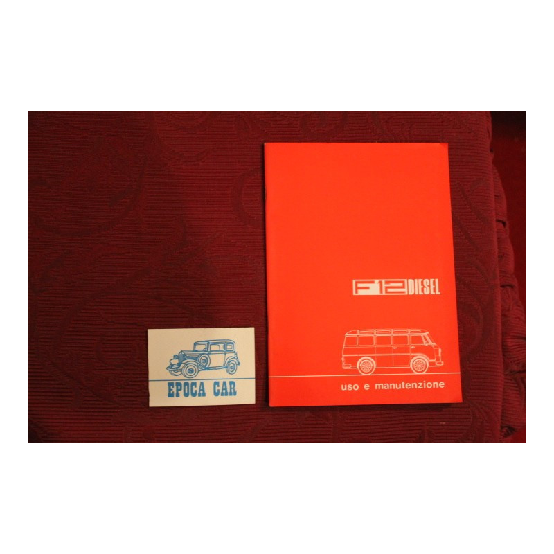 F 12    DIESEL        LIBRETTO USO E MANUTENZIONE (1977) ottimo stato