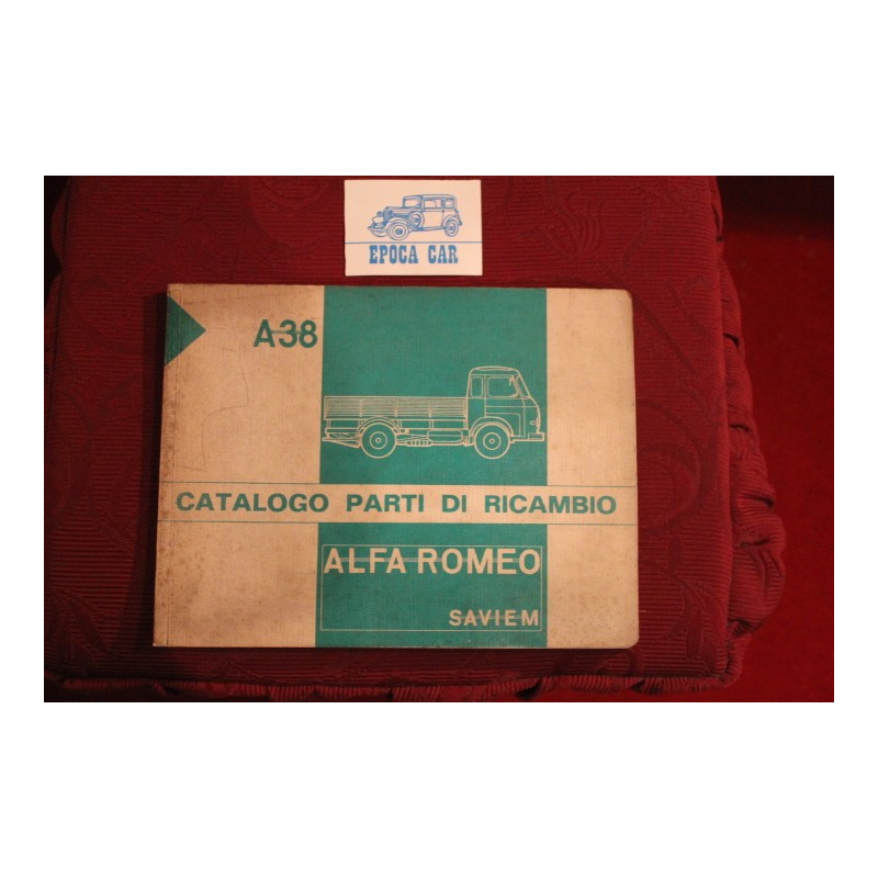 ALFA ROMEO / SAVIEM  A 38     SPARE PARTS CATALOGUE (1969) good condition