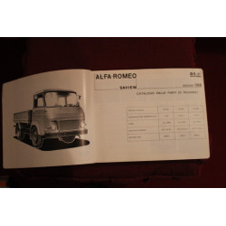 ALFA ROMEO / SAVIEM  A 38     SPARE PARTS CATALOGUE (1969) good condition