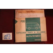F 20   CATALOGO PARTI DI RICAMBIO (1968) + AGGIORNAMENTO (1969) buono stato.