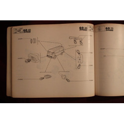 F 20   CATALOGO PARTI DI RICAMBIO (1968) + AGGIORNAMENTO (1969) buono stato.