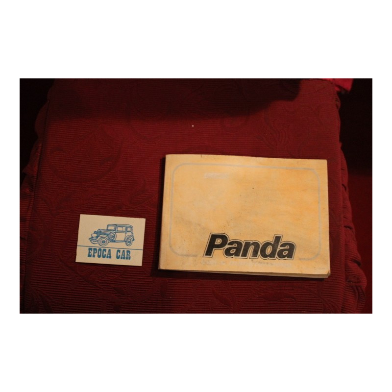 PANDA    USE AND SERVICE BOOK (10° EDITION 1987) cover discolored, inside good