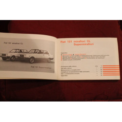 131      USE AND SERVICE BOOK (3° EDITION 1981) perfect condition