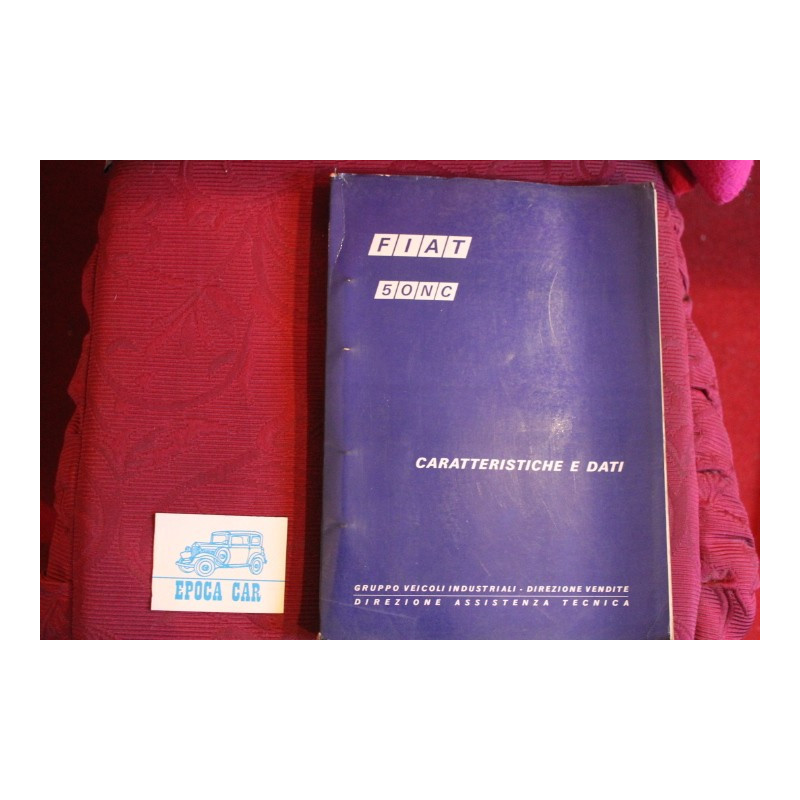 50 NC      CARATTERISTICHE E DATI (1972)  buono stato