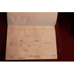 238    BODY SPARE PARTS CATALOGUE (1° EDITION 1967) cover with defects and handwritten inside