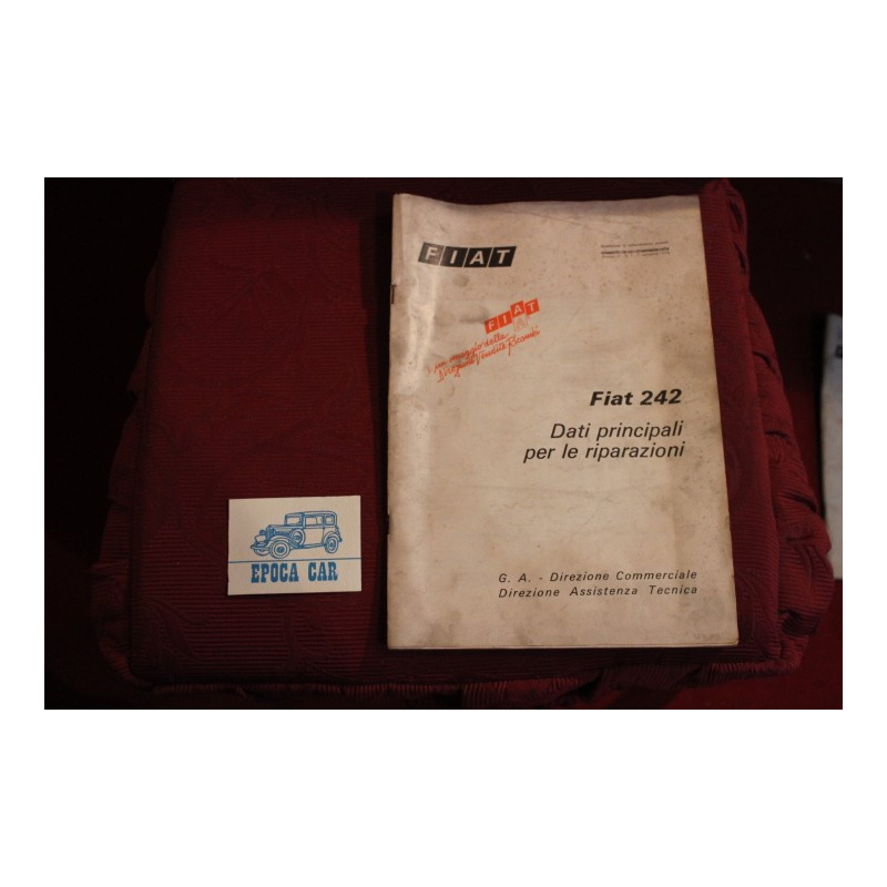 242     DATI PRINCIPALI PER LE RIPARAZIONI (1975) discreto stato (copertina un pò sporca)