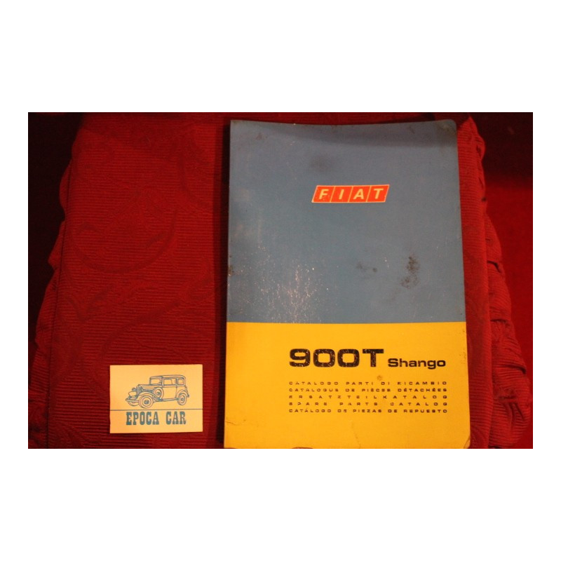 900 T SHANGO      SPARE PARTS CATALOGUE (1° EDITION 1979) mediocre conditions, spots and diffuse halos