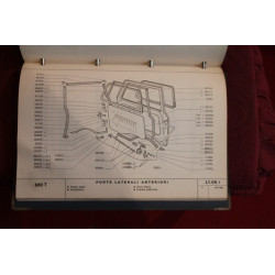 600 T    CATALOGO PARTI DI RICAMBIO-CARROZZERIA (1° ED. 1965) buono stato