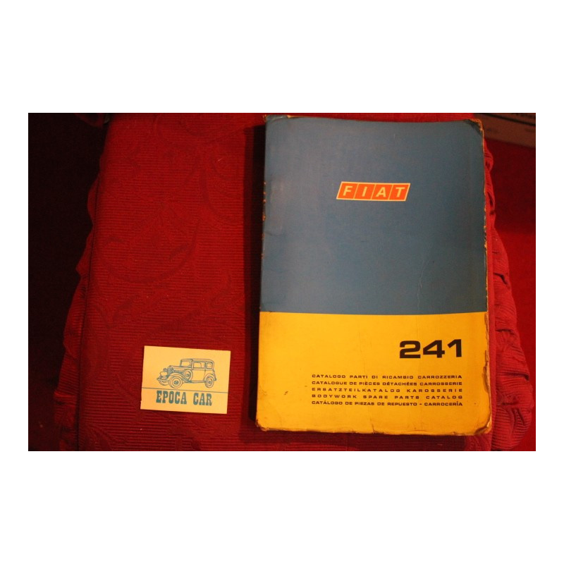241     BODY SPARE PARTS CATALOGUE (2° EDITION 1970) a little dirty, some handwritten inside