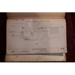 241     BODY SPARE PARTS CATALOGUE (2° EDITION 1970) a little dirty, some handwritten inside