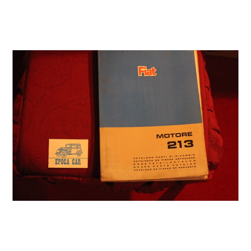 ENGINE   213     SPARE PARTS CATALOGUE (5° EDITION 1966) good condition