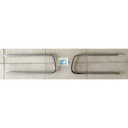 FRONT TRIMS CURVED CHROME (PAIR)