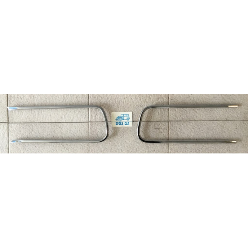 PROFILI FRONTALE  CURVI PRESA ARIA  CROMATI (COPPIA) 