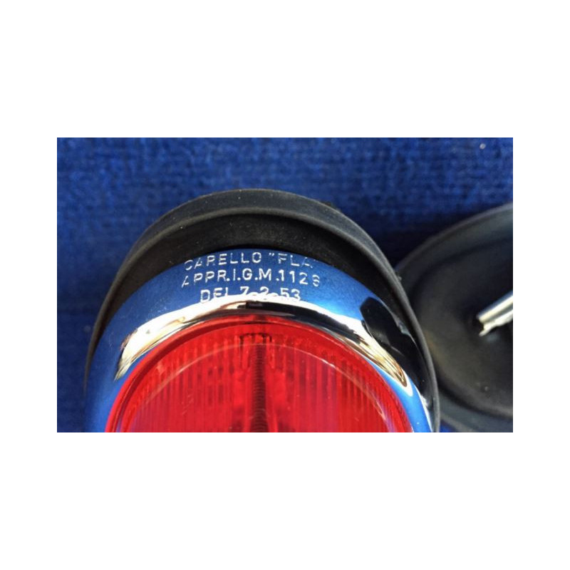 AURELIA B 20 3-4-5-6- COPPIA BASE CROMATA CON SCRITTA CARELLO